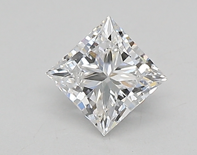 0.42 carat princess lab-grown diamond
