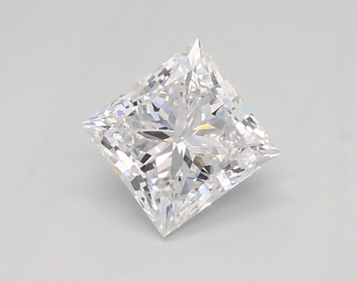 0.39 carat princess lab-grown diamond