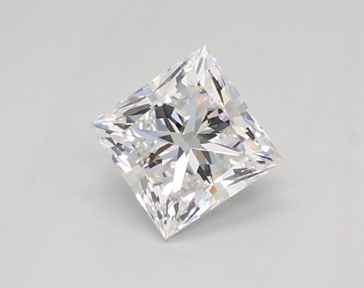 0.38 carat princess lab-grown diamond
