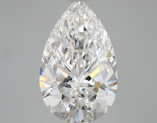 3.84 carat f VVS2 EX Cut IGI pear diamond