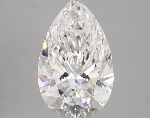 4.53 carat e VVS2 EX Cut IGI pear diamond