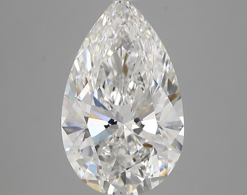 3.39 carat f VVS2 EX Cut IGI pear diamond