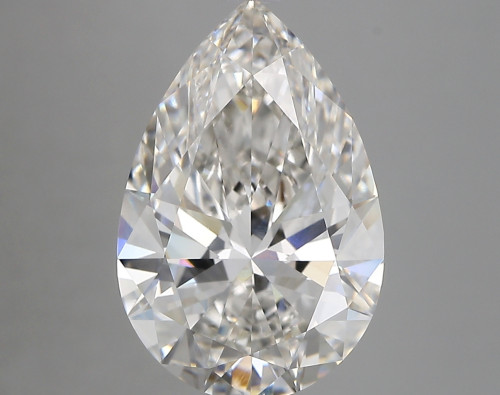 5.01 carat f VVS2 EX Cut IGI pear diamond