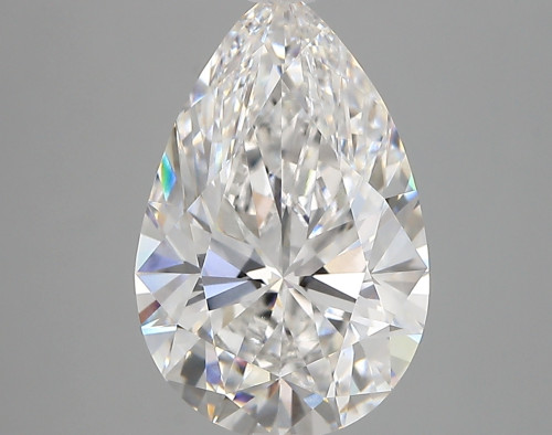 3.84 carat e VVS2 EX Cut IGI pear diamond
