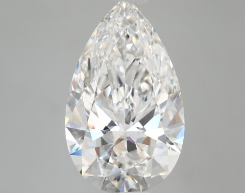 3.05 carat f VVS2 EX Cut IGI pear diamond