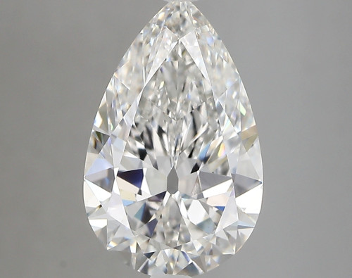 3.11 carat f VVS2 EX Cut IGI pear diamond
