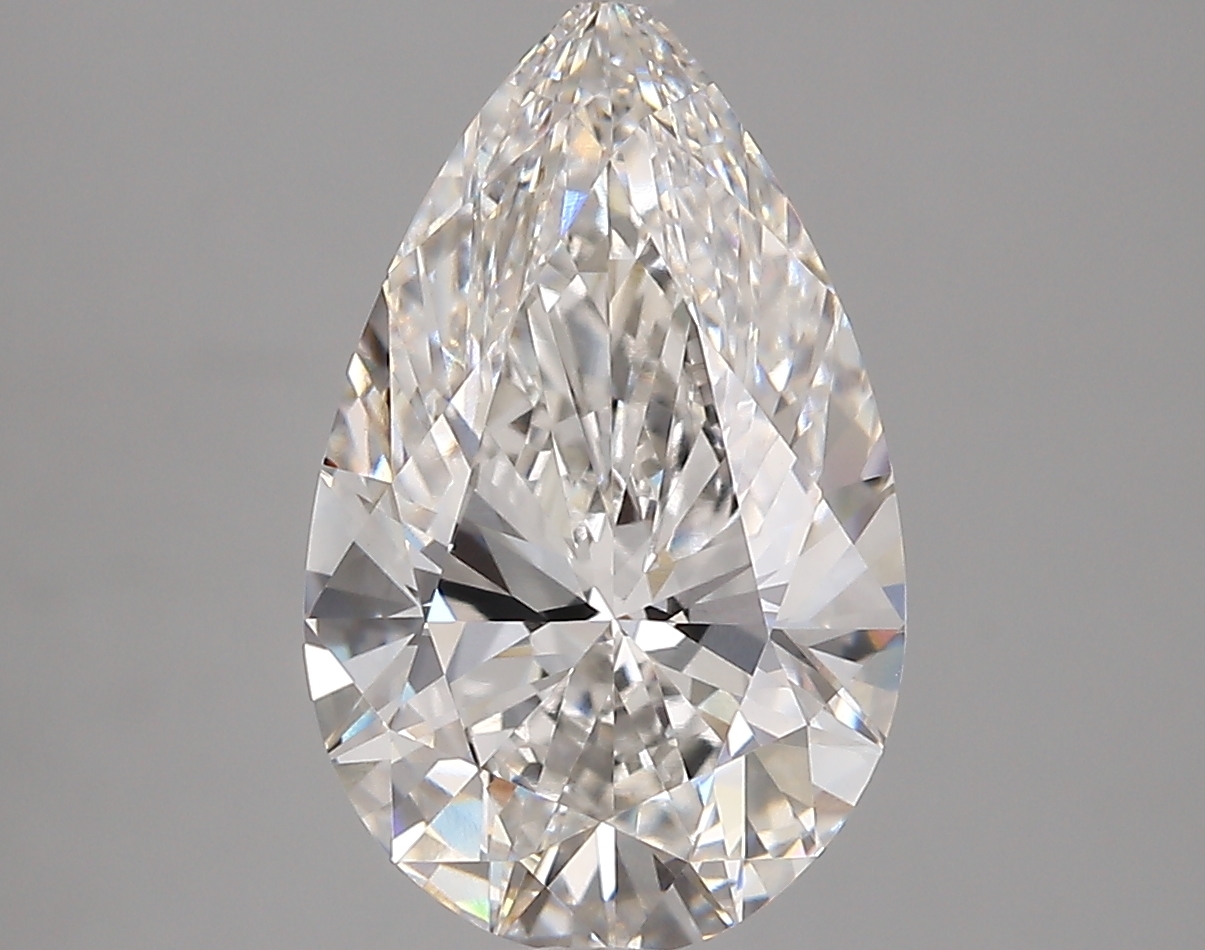 3.69 Carat Pear Cut F VVS1 Diamond - view 1