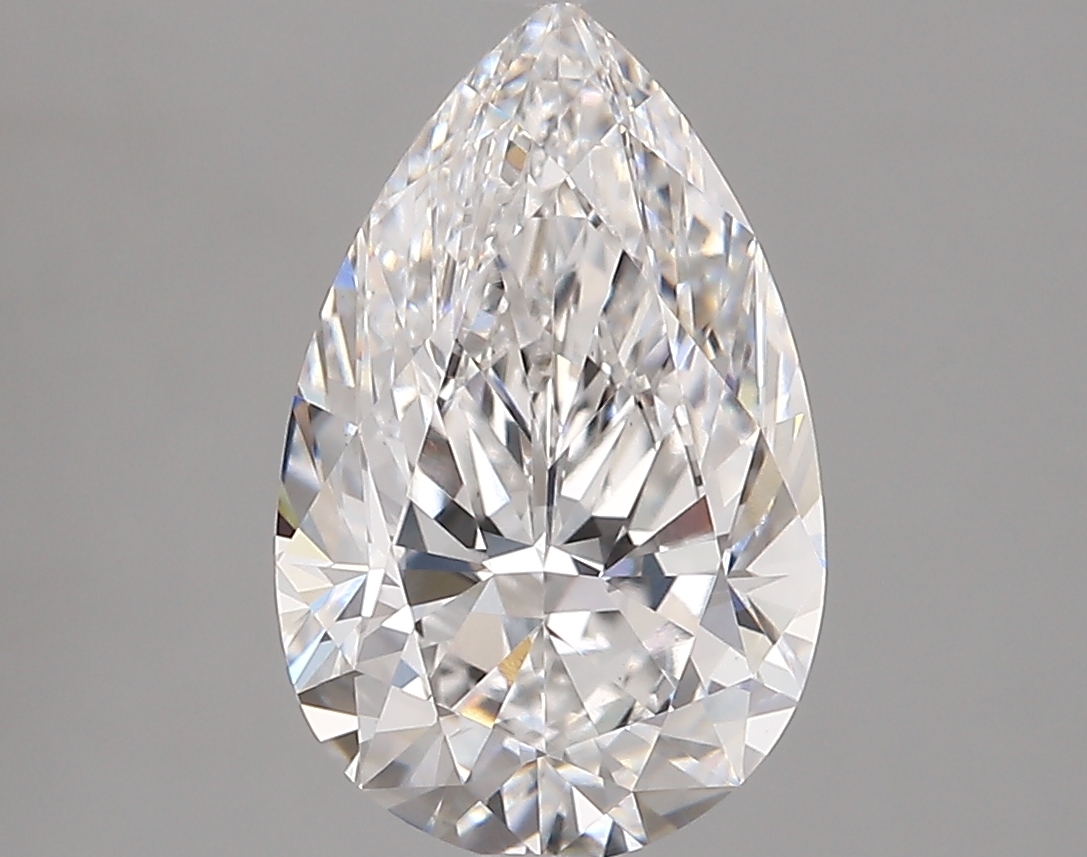 3.02 Carat Pear Cut E VVS2 Diamond - view 1
