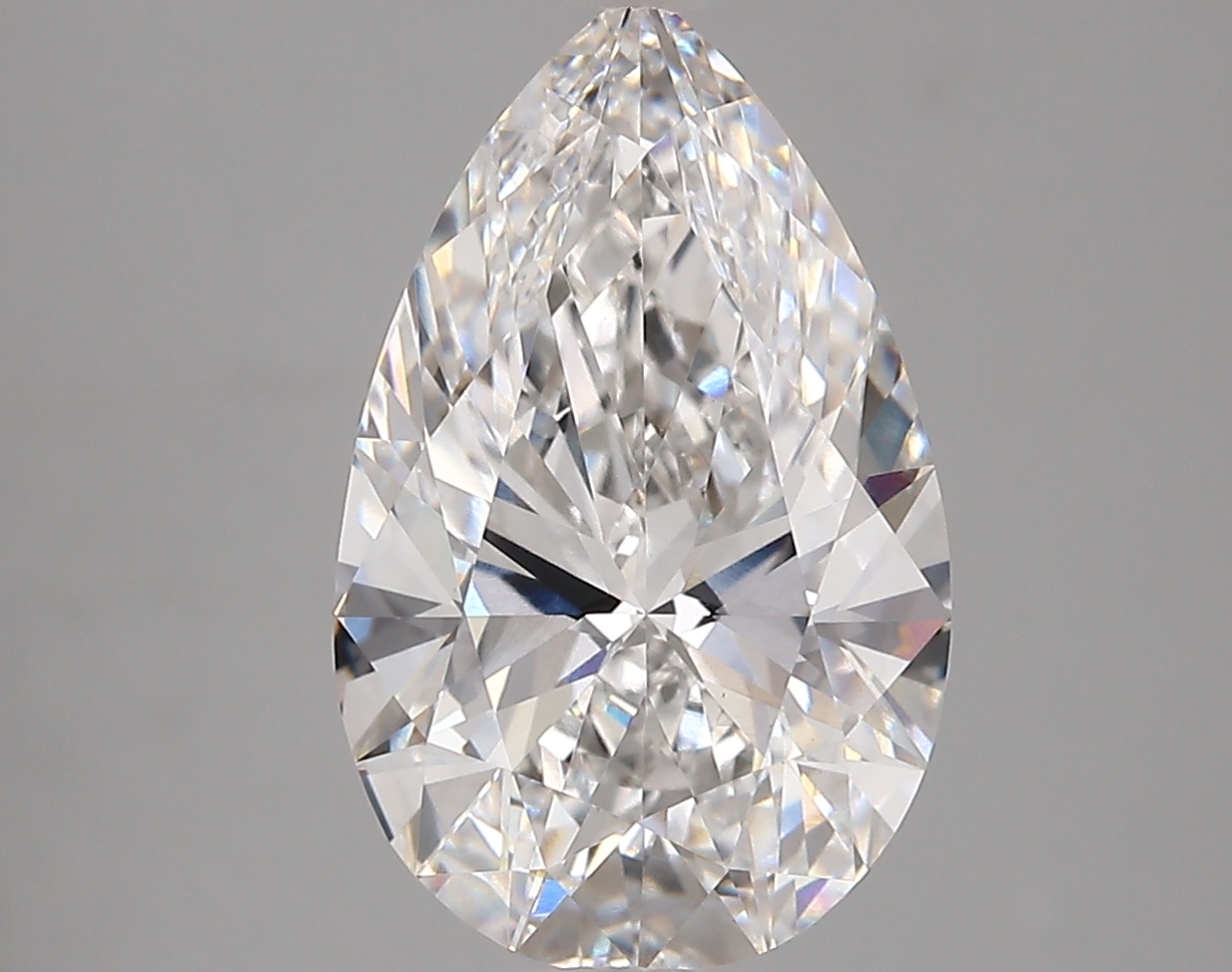 4.00 Carat Pear Cut E VVS2 Diamond - view 1