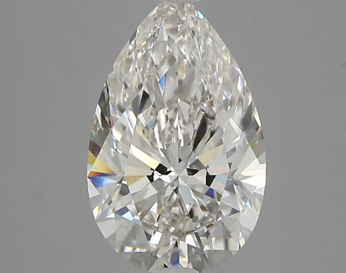 2.44 carat f VVS2 EX Cut IGI pear diamond