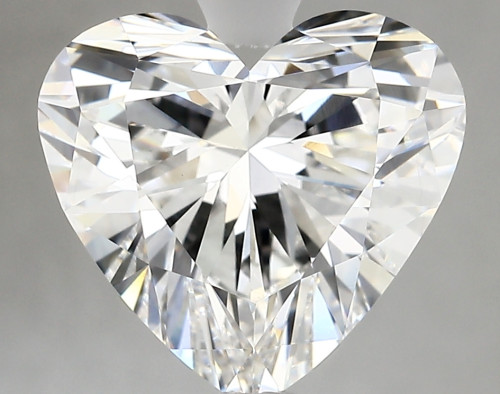 4.44 carat e VVS2 EX Cut IGI heart diamond