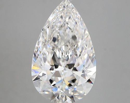 4.4 carat f VVS2 EX Cut IGI pear diamond