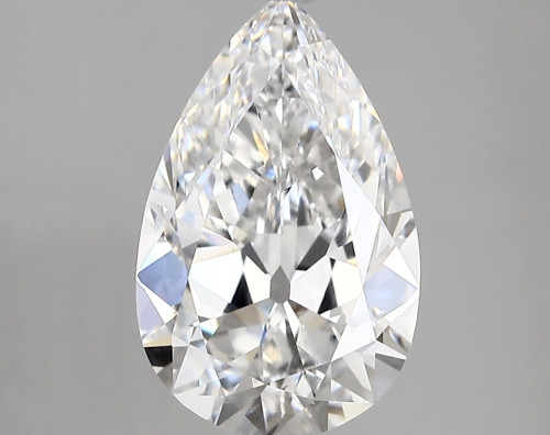 3.16 carat d VVS2 EX Cut IGI pear diamond