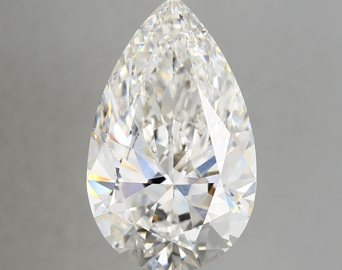 7.13 carat f VVS2 EX Cut IGI pear diamond
