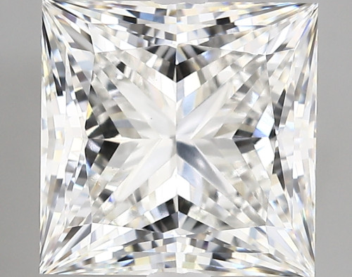 5.34 carat f VVS2 EX Cut IGI princess diamond