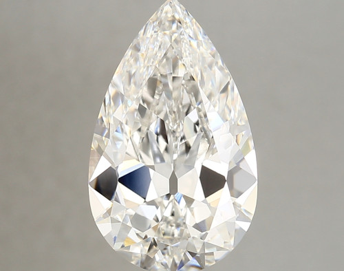 5.23 carat f VVS1 EX Cut IGI pear diamond