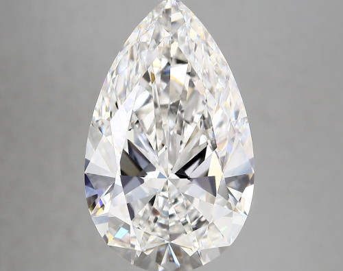 7.17 carat f VVS2 EX Cut IGI pear diamond