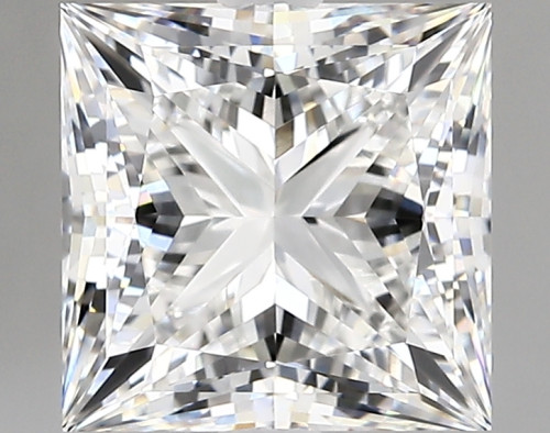 3.41 carat f VVS2 EX Cut IGI princess diamond