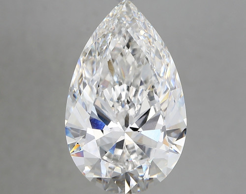 7.04 carat f VVS2 EX Cut IGI pear diamond