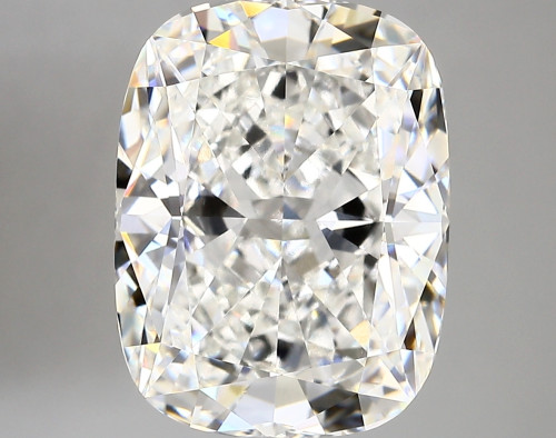 7.08 carat f VVS2 EX Cut IGI cushion diamond