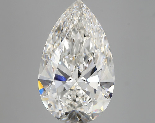 6.59 carat f VS1 EX Cut IGI pear diamond