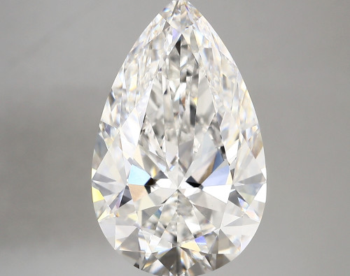 6.94 carat f VVS2 EX Cut IGI pear diamond