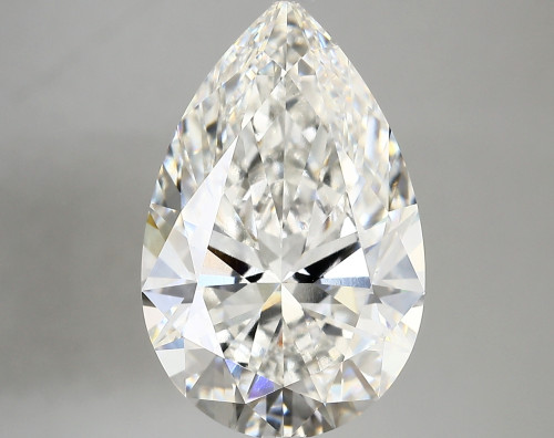 7.09 carat f VVS2 EX Cut IGI pear diamond