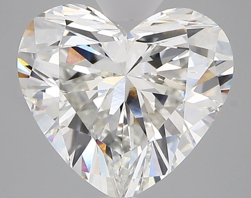 4.23 carat f VVS2 EX Cut IGI heart diamond
