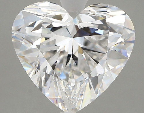 5.05 carat e VVS2 EX Cut IGI heart diamond