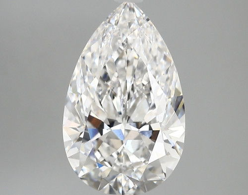 3.44 carat e VVS2 EX Cut IGI pear diamond