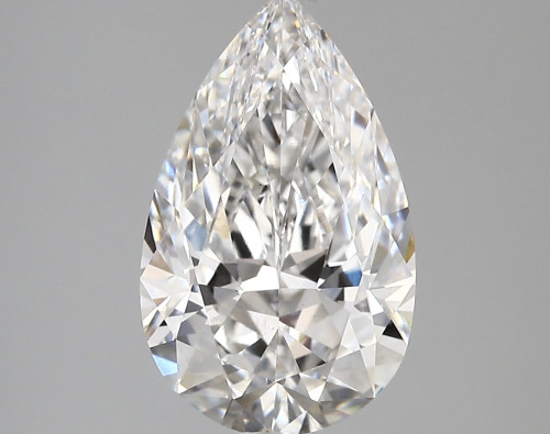 3.42 carat e VVS2 EX Cut IGI pear diamond
