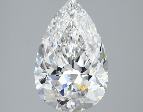3.71 carat d VVS2 EX Cut IGI pear diamond