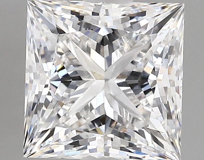 2.72 Carat E-VS1 Ideal Princess Diamond