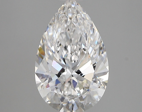 2.36 carat e VVS2 EX Cut IGI pear diamond