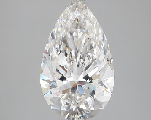 3.92 carat f VVS1 EX Cut IGI pear diamond