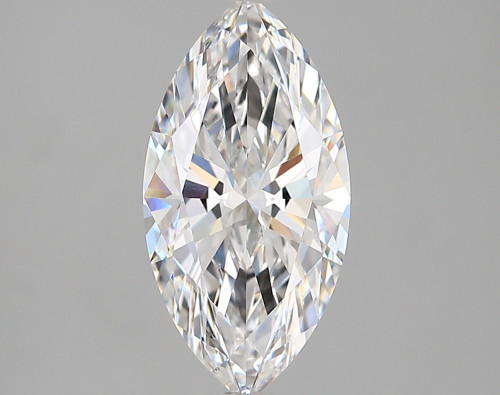 2.45 carat e VVS2 EX Cut IGI marquise diamond