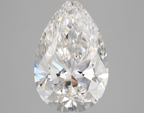 3.47 carat f VVS2 EX Cut IGI pear diamond
