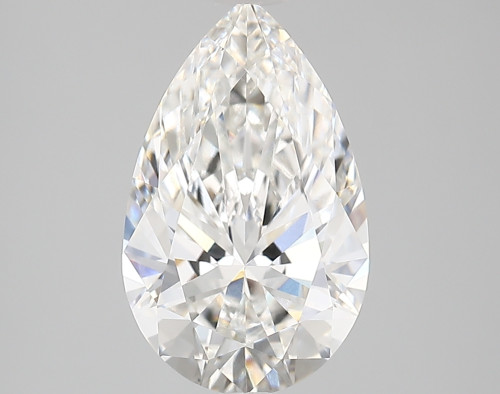 3.39 carat f VVS2 EX Cut IGI pear diamond