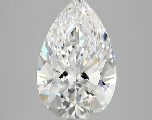 3.14 carat d VVS2 EX Cut IGI pear diamond