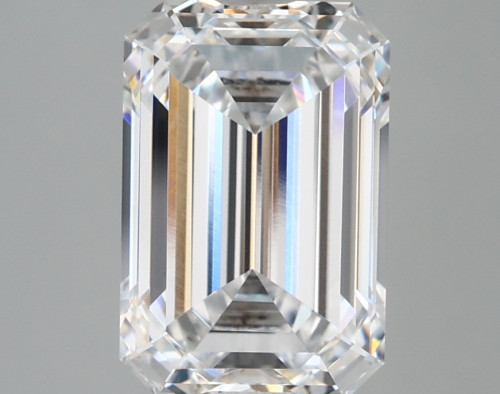 3.43 carat d VVS2 EX Cut IGI emerald diamond