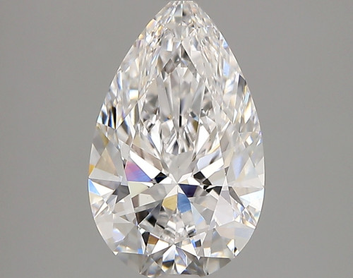 2.13 carat d VVS2 EX Cut IGI pear diamond