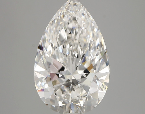 3.86 carat f VVS1 EX Cut IGI pear diamond