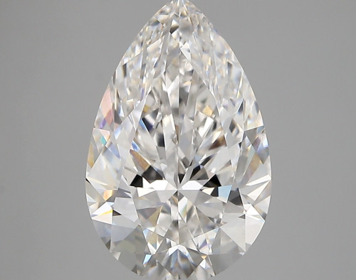 3.7 carat f VVS2 EX Cut IGI pear diamond