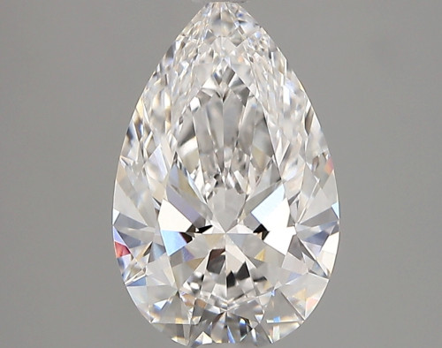 2.12 carat d VVS2 EX Cut IGI pear diamond