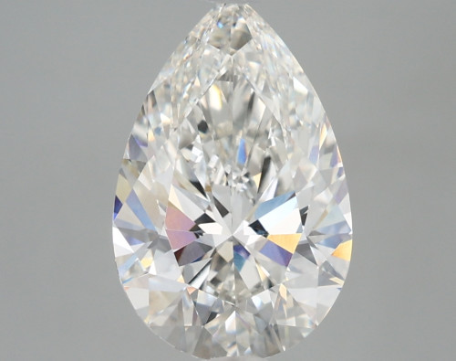 3.41 carat f VVS2 EX Cut IGI pear diamond