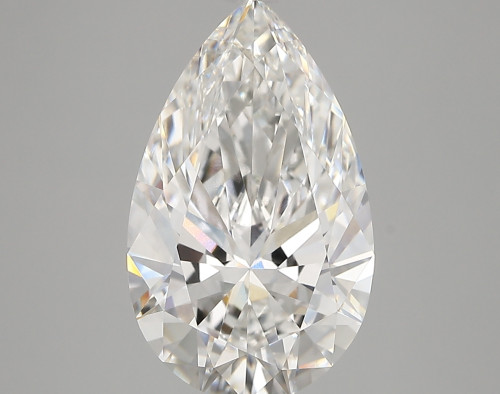 4.46 carat f VVS1 EX Cut IGI pear diamond