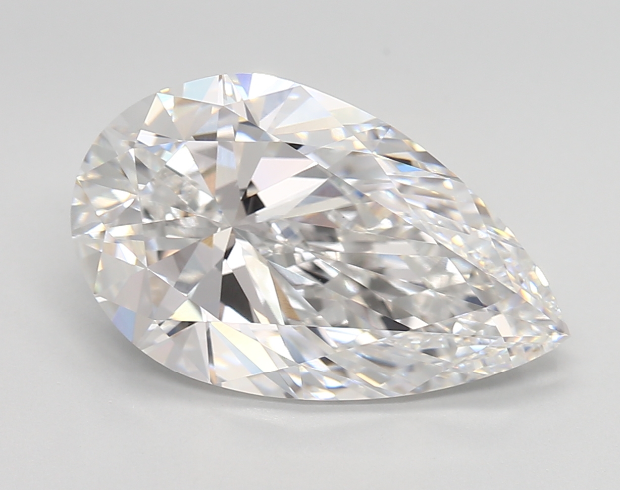 6.02 carat Pear lab-grown diamond