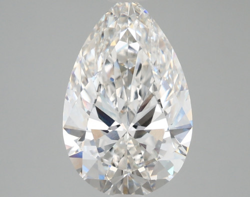 3.77 carat f VVS1 EX Cut IGI pear diamond