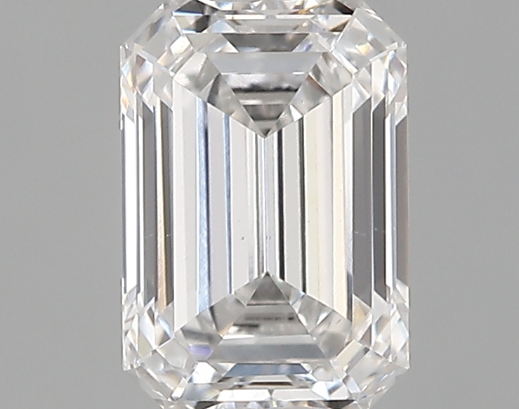1.09 ct. emerald Upturned Dome Halo Ring in 10kt white gold diamond image