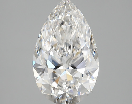 3.05 carat f VVS2 EX Cut IGI pear diamond